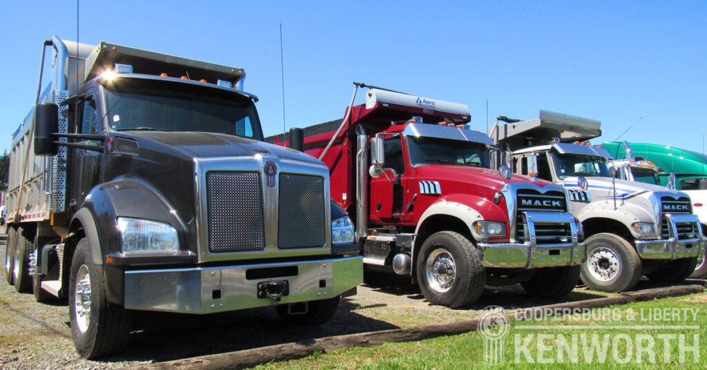 dump truck driving