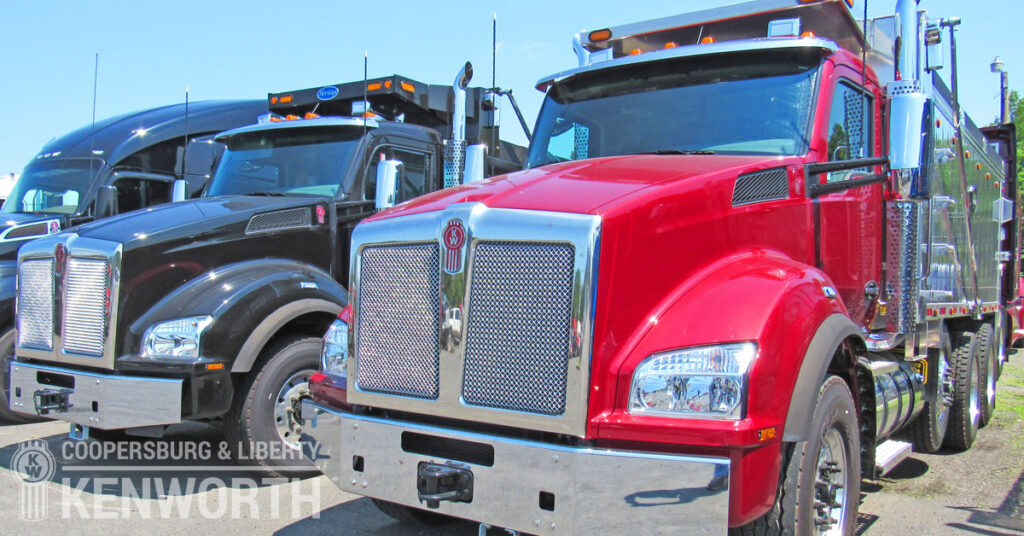 Kenworth tri-axle dump trucks for sale